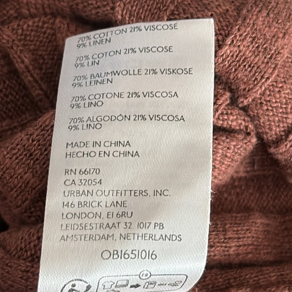 Free People Beach Veda Ribbed Sweater Vest in Brown Owl - Size Small - Picture 9 of 9